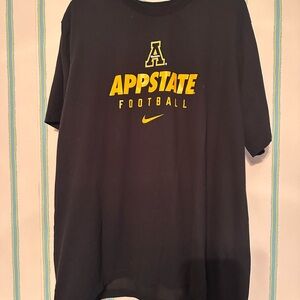 Nike Black and Yellow App State Football Tee